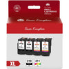 210XL 211XL compatible Ink Cartridge Replacement for Canon(2 Black, 2 tri-Color)