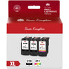 210XL 211XL compatible Ink Cartridge Replacement for Canon(2 Black, 1 tri-Color)