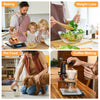 MULISOFT Food Scale, Kitchen Scales for Weight Food, Digital Scales for Grams and ounces, 7 Units with Tare Function, Stainless Steel
