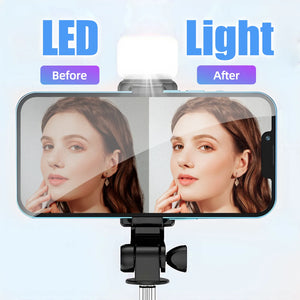 CMYBabee Selfie Stick, 40in Retractable Selfie Stick Tripod with Remote, 2 Level Fill Light, Selfie Tripod for Iphone Android