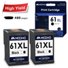 Mooho 61 Black Ink 61 xl Black Ink Cartridges Replacement for HP(Black 2 Packs)