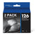 126XL T126 126 Black Ink Cartridges Replacement for Epson(2 Pack)