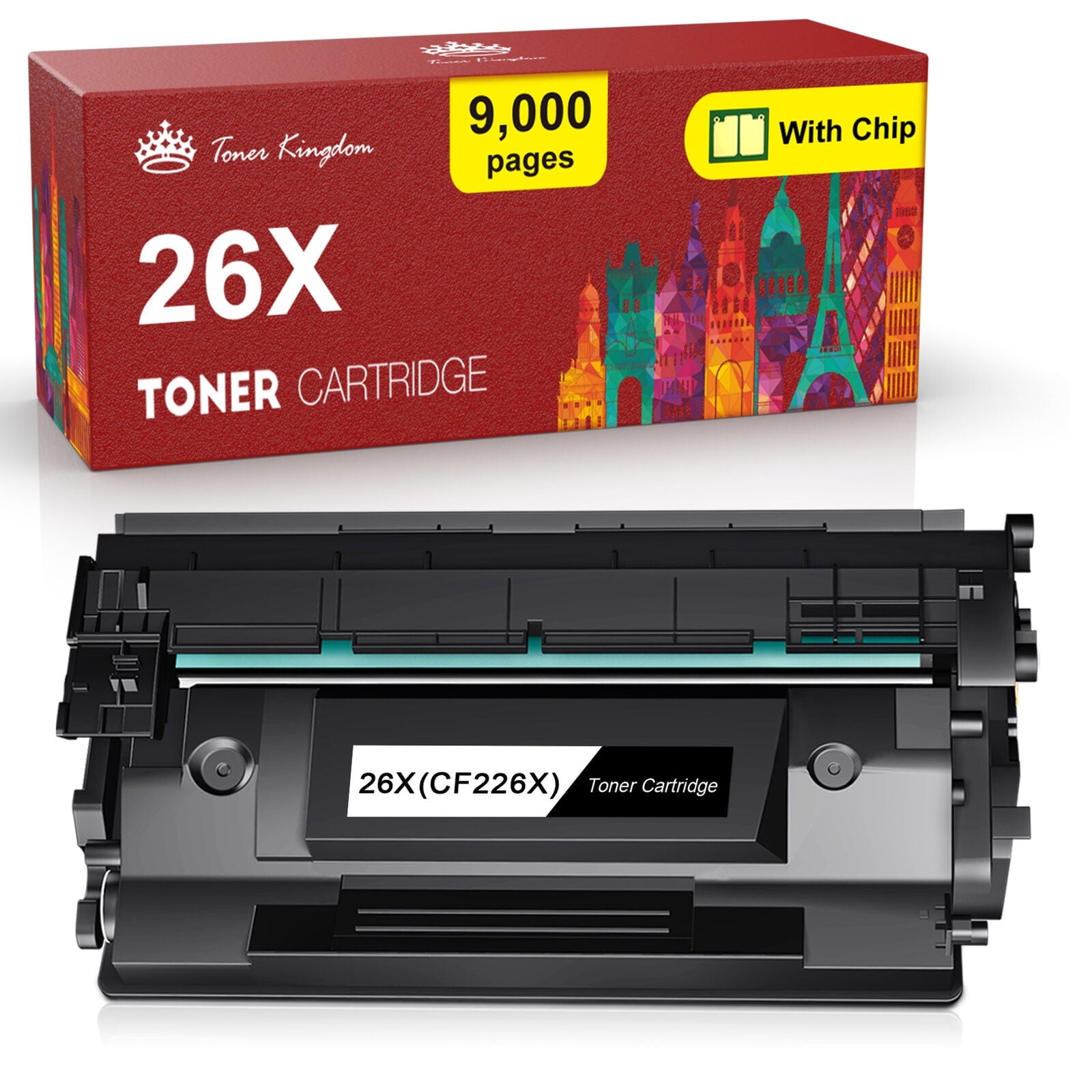 26X CF226X Toner for HP Printer Ink (Black, 1-Pack)