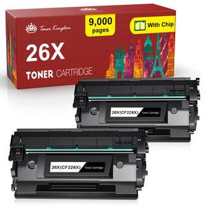 26X CF226X Toner for HP Printer Ink (Black, 2-Pack)