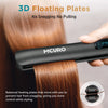MCURO Hair Straightener & Curling Iron, 1" Ceramic Hair Iron, Keratin-Infused for Less Frizz, LED Flat Iron for Thick Hair, Dual Voltage, 105-Inch Long Cord, Hair Styling Tools, Black
