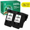 240XL Ink Cartridge for Canon Printer (2 Black)