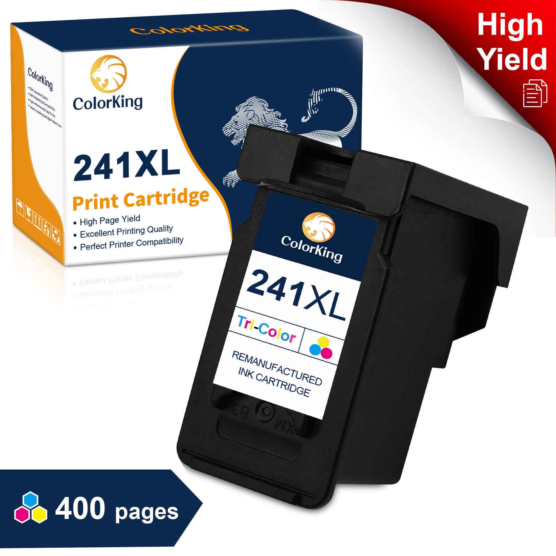 241XL Ink Replacement for Canon CL 241 Ink