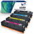 4x 054H Toner Cartridge Replacement for Canon(Black Cyan Magenta Yellow)