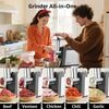 MULISOFT Electric Meat Grinders for Home Use, 2500W Max, with Sausage Maker & Kubbe Kit, Heavy Duty