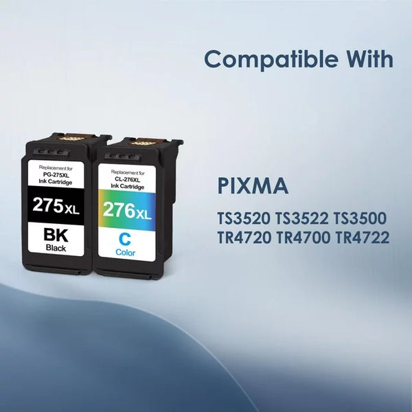 Relcolor Remanufactured Ink Cartridge Replacement for Canon 275XL 276XL 275 276 XL PG275 CL276 Relcolor Remanufactured Ink Cartridge Replacement for Canon 275XL 276XL 275 276 XL PG275 CL276