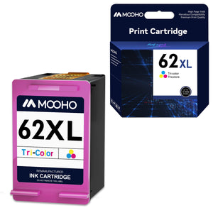 Mooho Ink 62XL Replacement for HP 62 Color Ink Cartridge