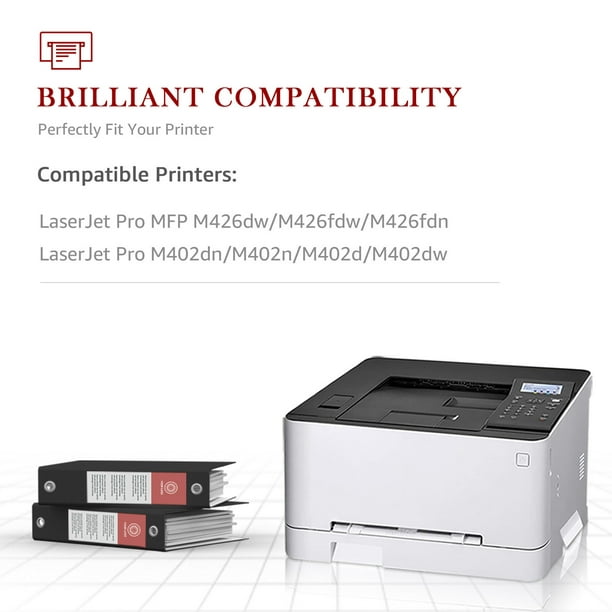 26X CF226X Toner for HP Printer Ink (Black, 2-Pack)