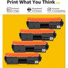 94A Toner Cartridge Replacement for HP Printer (Black, 4-Pack)