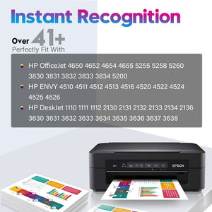 63 Color Ink Cartridges 2 Pack 63XL Color Replacement for HP Printer Tricolor Ink