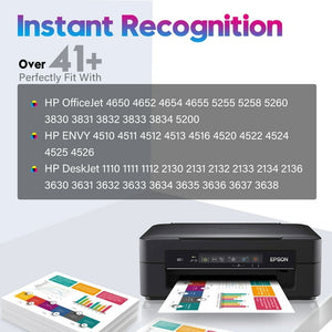 ONLYU High Yield 63XL Ink Cartridge Black and Color Combo Pack Replacement for HP Printer