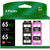 65XL Ink Cartridges for HP (2 Black, 2 Tri-Color)