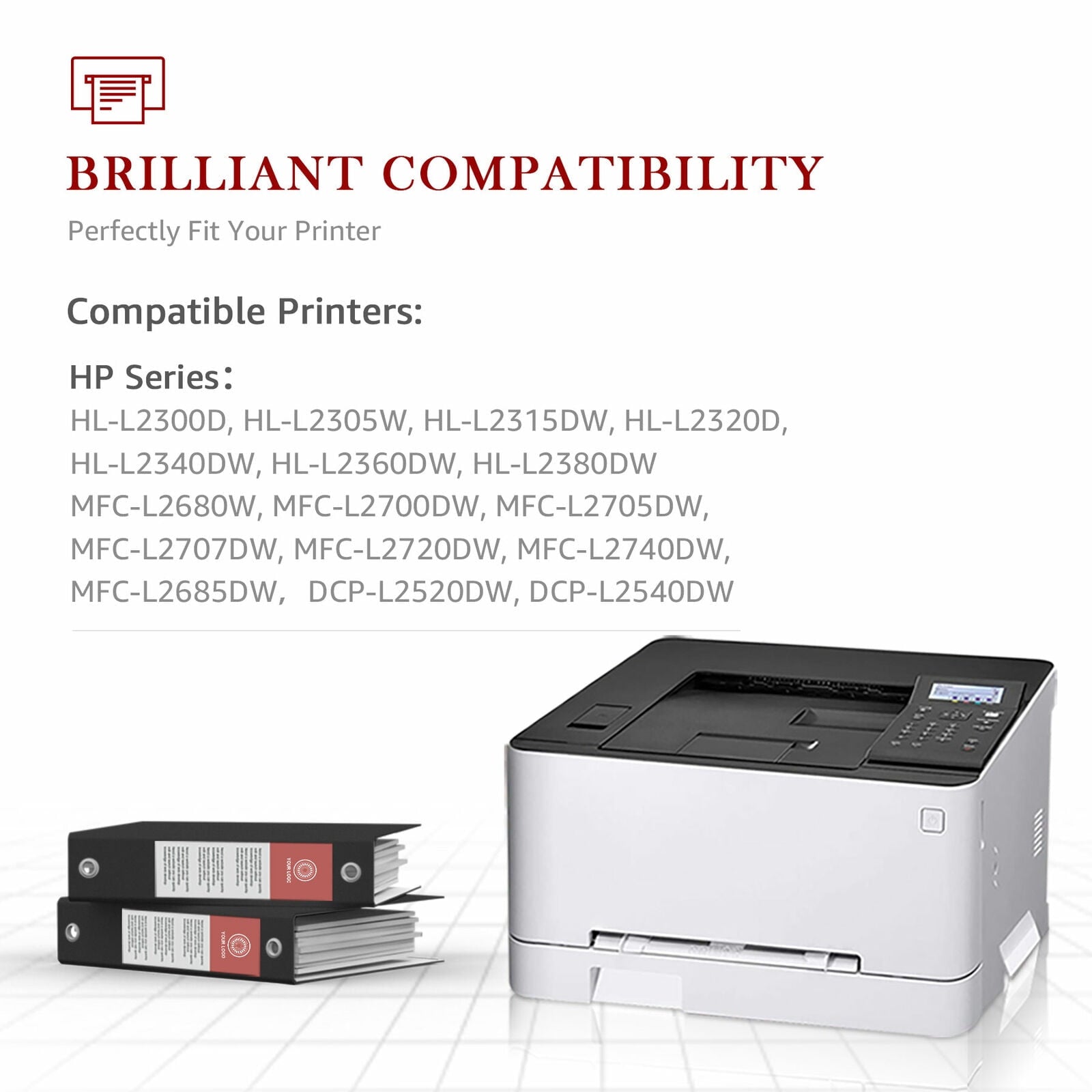 TN660 TN630 TN 660 TN 630 High Yield Black Compatible Toner Cartridge for Brother Printer, 4-Pack