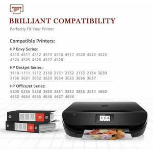 63 XL Black Ink Cartridge Replacement for HP (2 Packs)