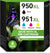 CMYBabee 950xl 951xl Ink cartridges Combo Pack Replacement for HP 950 951 Ink Cartridges Compatible with HP OfficeJet Pro 8600 8610 8620 8615 8100 8640 8630 8660 251DW 276DW 4 Pack