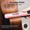 MCURO Hair Straightener & Curling Iron, 1" Ceramic Hair Iron, Keratin-Infused for Less Frizz, LED Flat Iron for Thick Hair, Dual Voltage, 105-Inch Long Cord, Hair Styling Tools,Pink