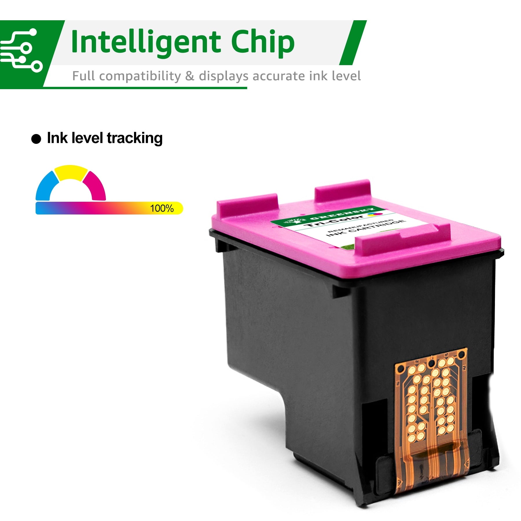 Tri Color Ink Greensky Ink 64 Color HP 64XL Tri Color Ink Cartridge – Toner Kingdom