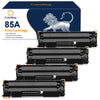85A CE285A Black Toner Cartridges Replacement for HP Printer (Black, 4 Packs)