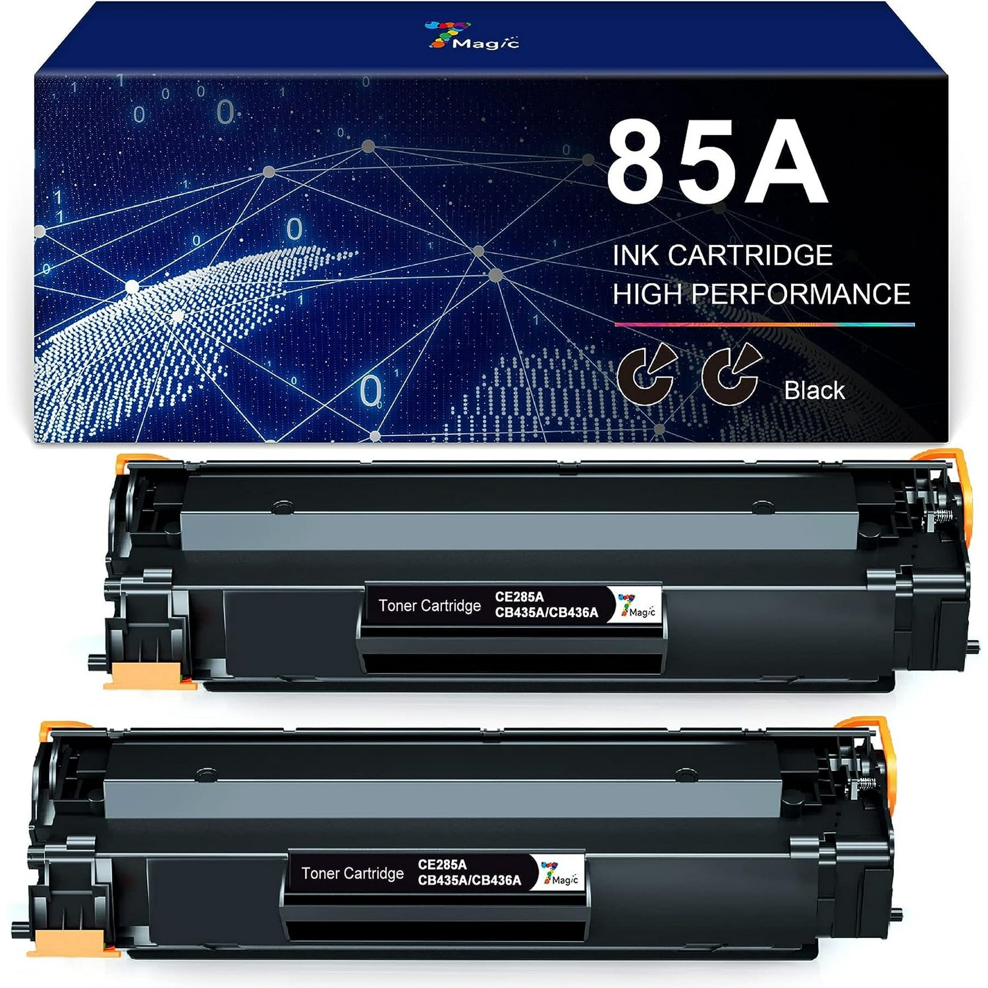 85A Toner Cartridge Replacement for HP Printers Ink (Black 2 Pack)