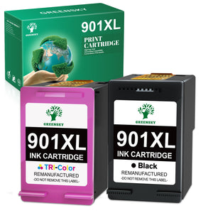 901 Ink HP 901XL Ink Cartridges Replacement For HP 1 Black & 1 Color