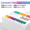 4x 054H Toner Cartridge Replacement for Canon(Black Cyan Magenta Yellow)