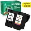 240XL 241XL Ink Cartridges for Canon (1 Black, 1 Tri-Color)