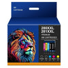 280 281 Ink Cartridges Replacement for Canon Printer Ink (5 Pack)