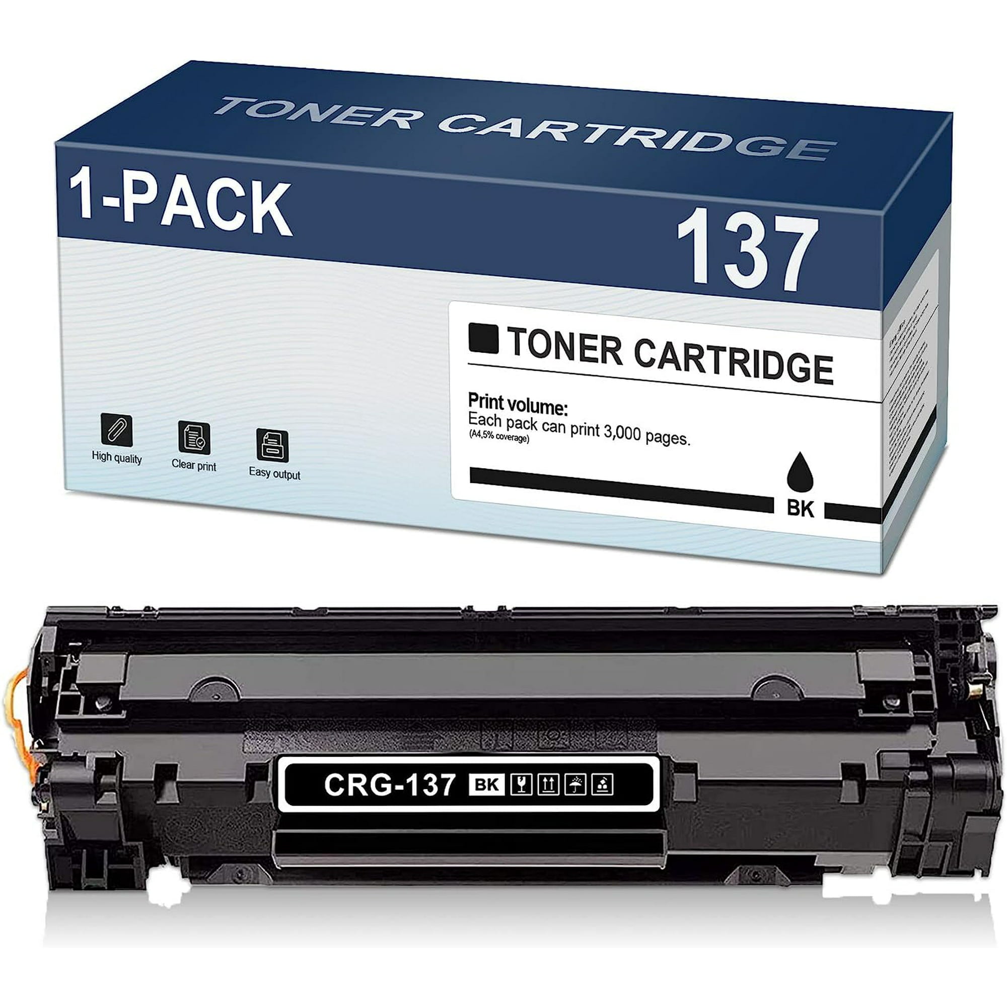 Canon 137 Black Toner Cartridge Replacement for Canon