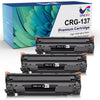 137 Toner Cartridges Replacement for Canon Printer (Black, 3-Pack)