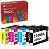 1200 Ink cartridges Replacement for Canon Printer (Black, Cyan, Magenta, Yellow, 4-Pack)