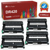 DR420,Compatible for brother Drum Unit, Yields Up to 12,000 pages(Black,High Yield,4 Pack)