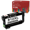 812XL Ink Cartridges for Epson Printer (1 Black）