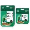 Greensky 61XL Ink Cartridges Replacement for HP 3-Pack