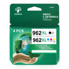 Ink 962XL Replacement for HP(Black Cyan Magenta Yellow, 4-Pack)