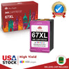 High Yield Printer Ink 67xl Color Replacement for HP