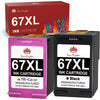 67 67XL Toner Kingdom 67 XL Ink Cartridges Replacement for HP Printer