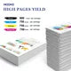 564 Ink Cartridges for HP Printers Black Cyan Magenta Yellow,5 Pack