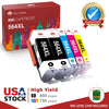 High Yield XL 564 Ink Cartridges Replacement for HP (Black Cyan Magenta Yellow,5Pcs)