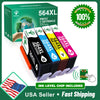 Greensky 564XL Printer Ink Replacement for HP (Black Cyan Magenta Yellow,4Pcs)