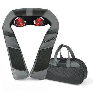 Mulisoft Electric Neck Massager,3D Shiatsu Neck and Back Massager with Heat, Neck Massager for Pain Relief Deep Tissue, Home/Office/Car Use