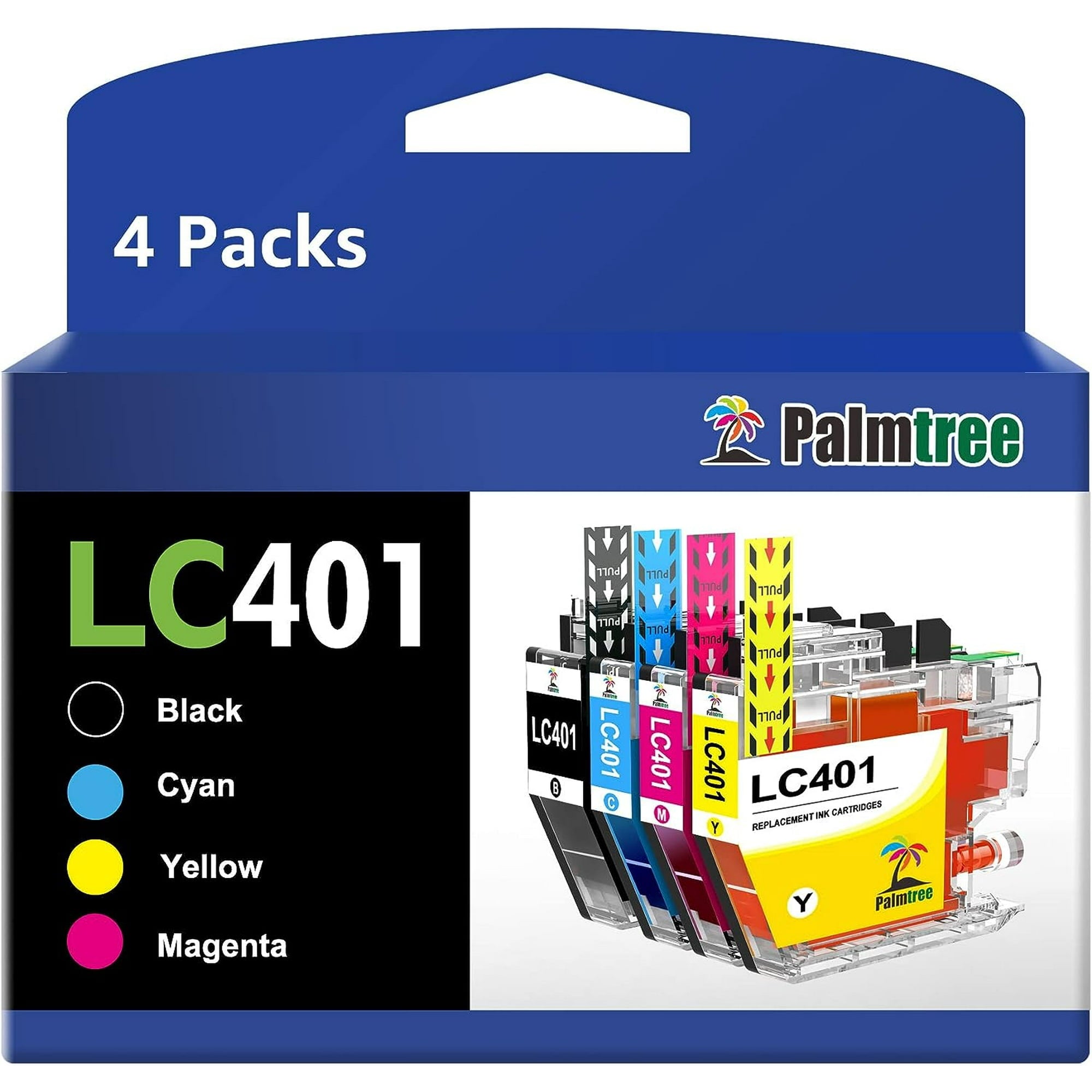 LC401 Ink Cartridge Palmtree-4 Pack