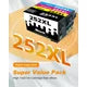 252XL Ink Cartridge for Epson(Black Cyan Magenta Yellow, 4-Pack)