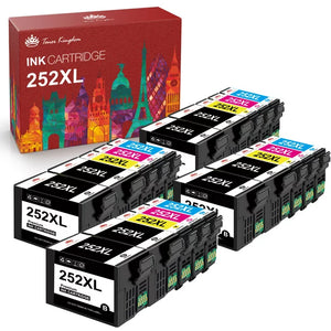 Tonerkingdom 252 XL Ink Cartridge Replacement for Epson Printer (10 Pack)
