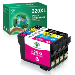 High Yield 220XL Ink Cartridges Replacement for Epson