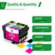 Epson 220 Ink Cartridges Compatible Replacement (Black, Cyan, Magenta, Yellow, 5-Pack)