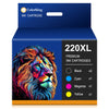 220 XL High Yield Ink Cartridges to Use with Epson(5 Pack)